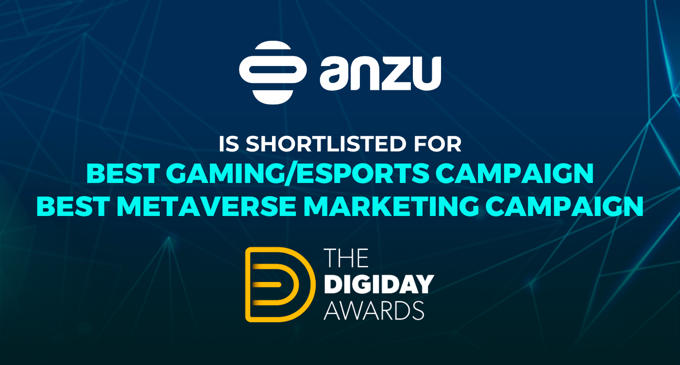 Anzu Is Shortlisted For Two Prizes At The 2022 Digiday Awards